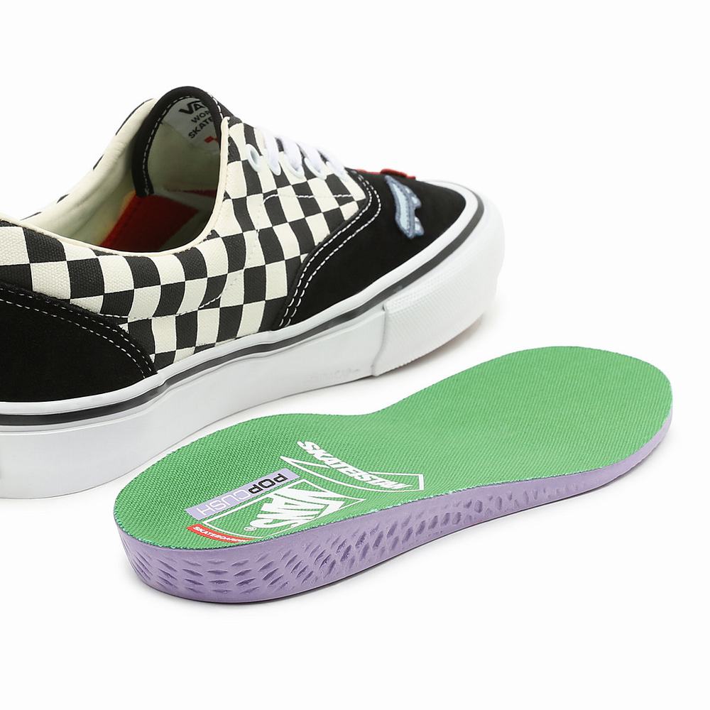 Tenis Vans x Skateistan Skate Era Mujer Negras/Blancas | AKU123895