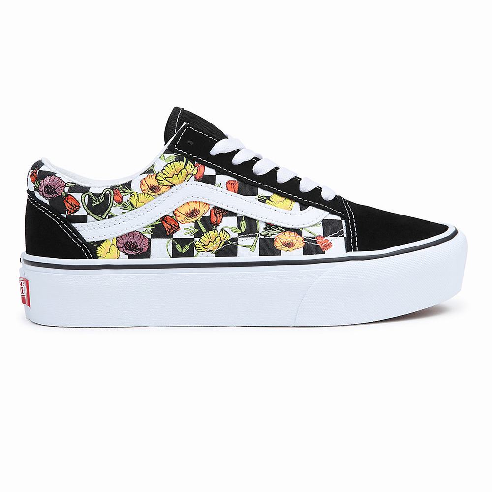 Zapatillas Plataforma Vans Old Skool Platform Mujer Negras/Multicolor | IZW920138