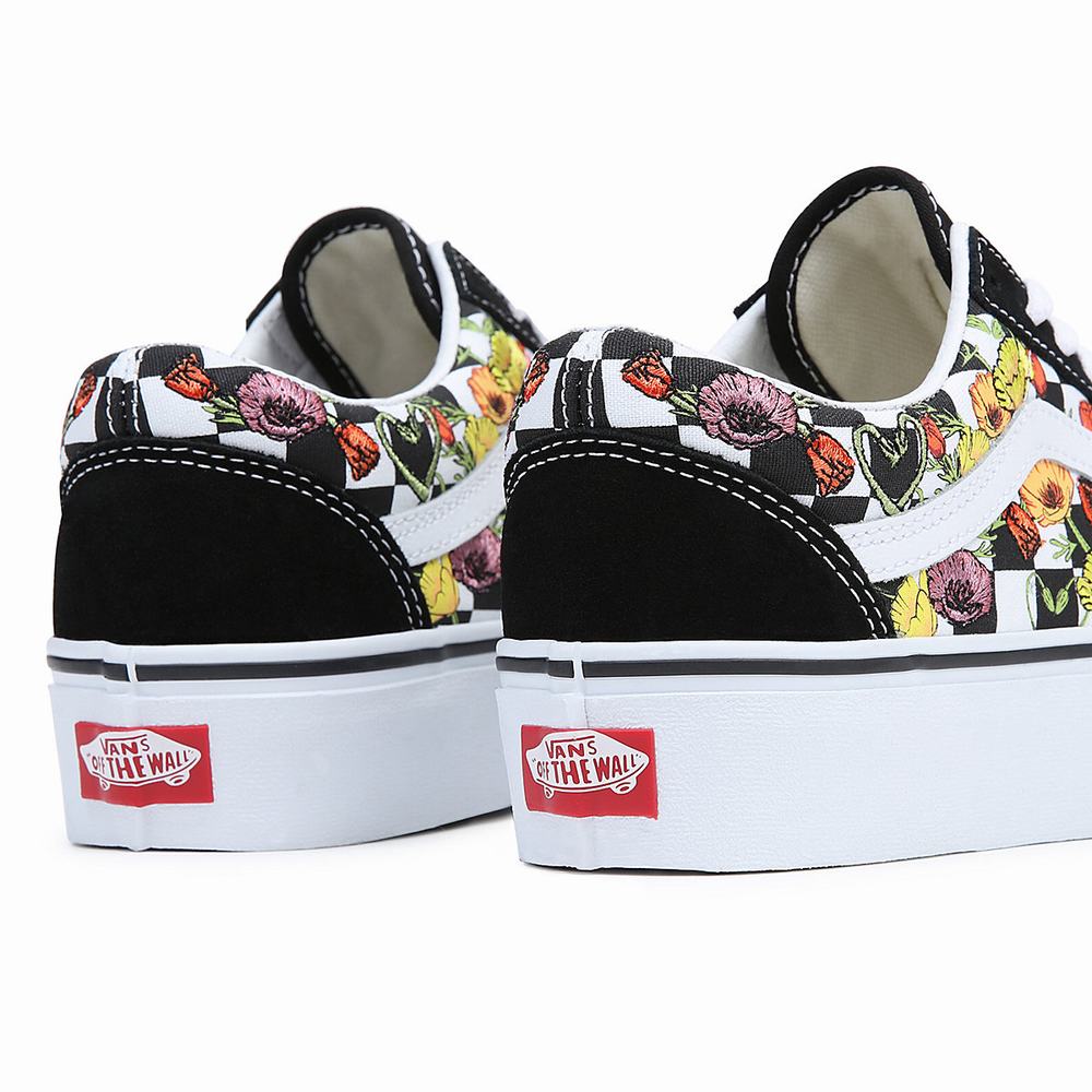 Zapatillas Plataforma Vans Old Skool Platform Mujer Negras/Multicolor | IZW920138