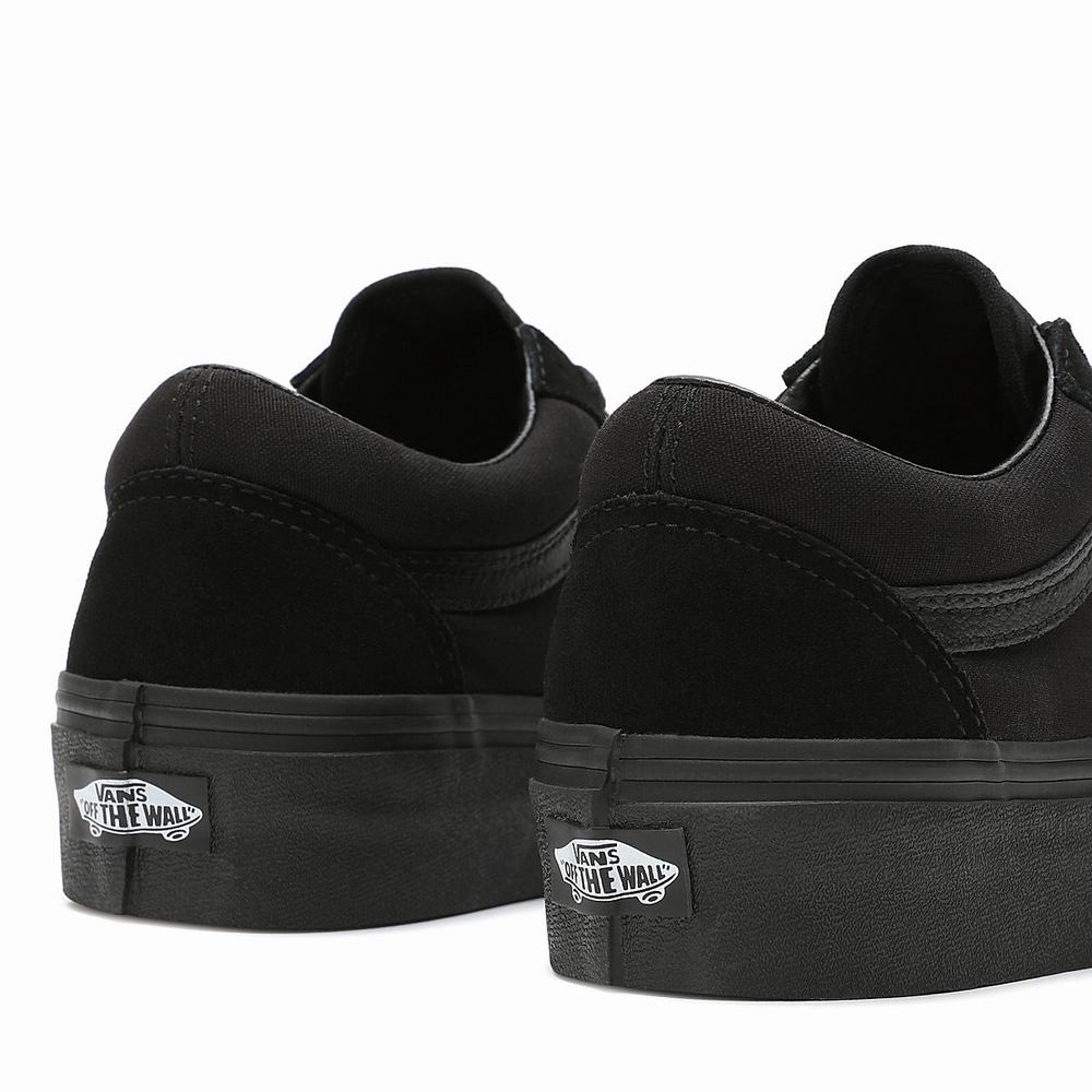 Zapatillas Plataforma Vans Platform Old Skool Mujer Negras | ASU321648