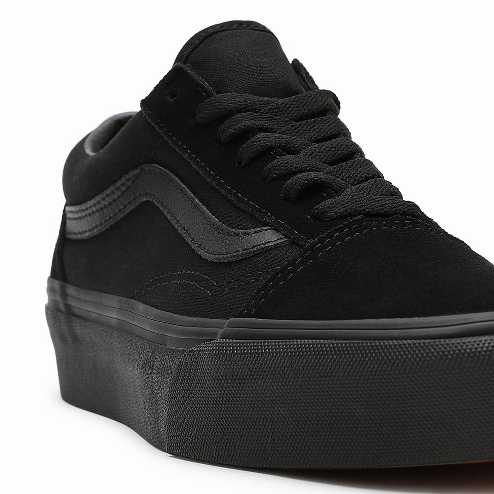 Zapatillas Plataforma Vans Platform Old Skool Mujer Negras | ASU321648