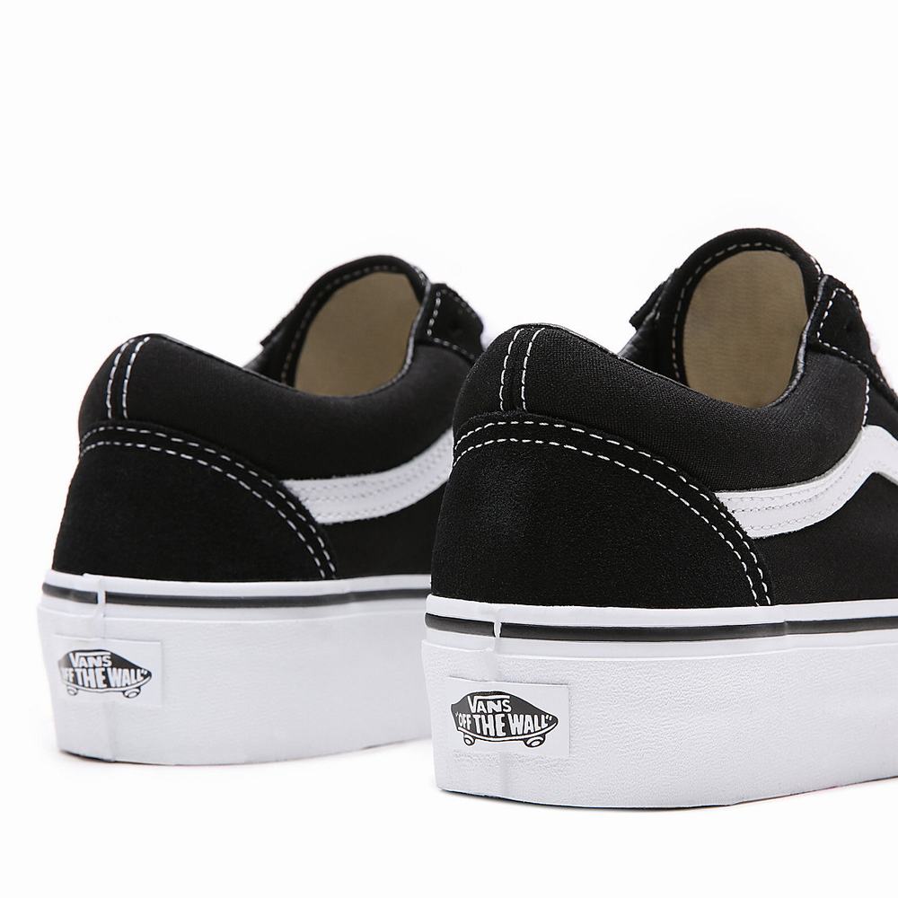 Zapatillas Plataforma Vans Platform Old Skool Mujer Negras | YPE173502