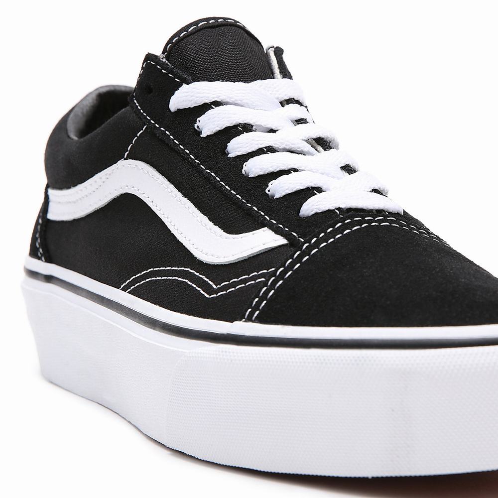 Zapatillas Plataforma Vans Platform Old Skool Mujer Negras | YPE173502