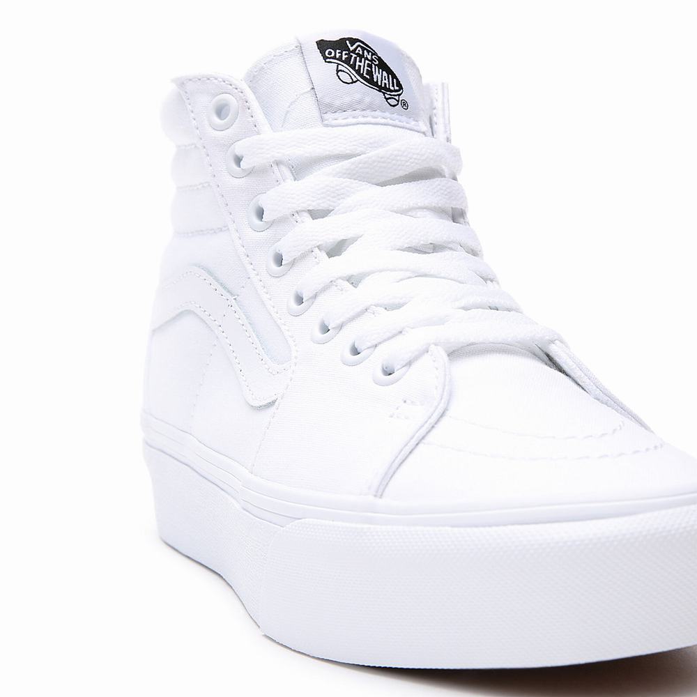 Zapatillas Plataforma Vans SK8-Hi Platform 2.0 Mujer Blancas | CQD689401