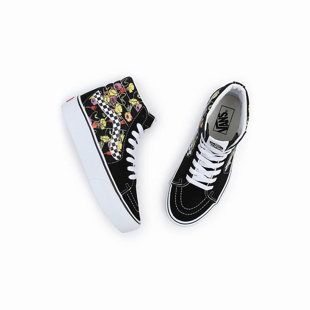 Zapatillas Plataforma Vans SK8-Hi Platform 2.0 Mujer Negras/Multicolor | LSG928604