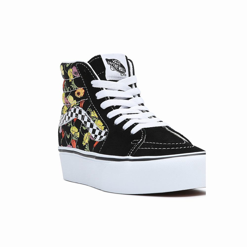 Zapatillas Plataforma Vans SK8-Hi Platform 2.0 Mujer Negras/Multicolor | LSG928604