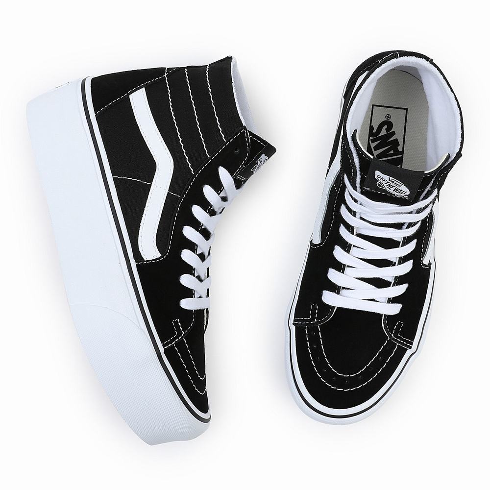 Zapatillas Plataforma Vans Sk8-Hi Tapered Stackform Mujer Negras | UAO230514