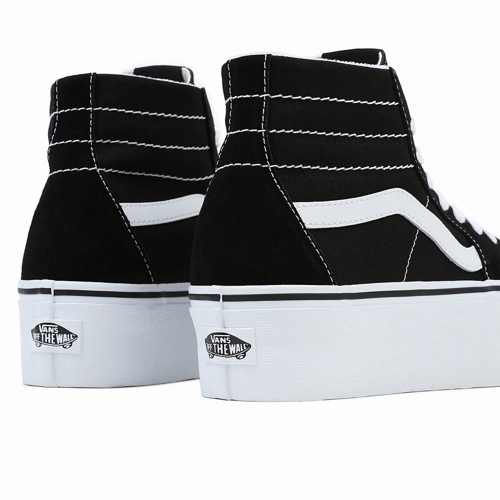 Zapatillas Plataforma Vans Sk8-Hi Tapered Stackform Mujer Negras | UAO230514