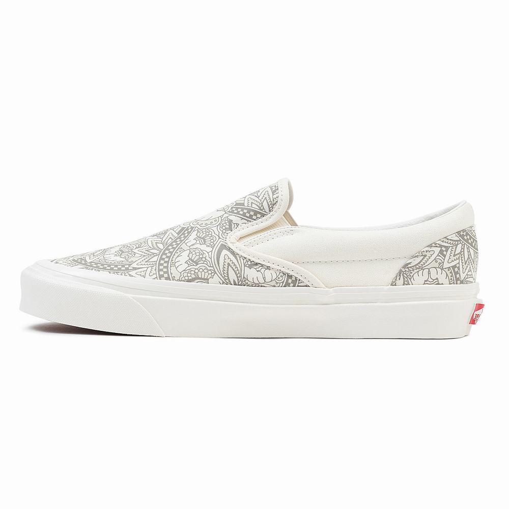 Zapatos Slip On Vans Anaheim Factory Classic Slip-On 98 Dx Mujer Blancas | CAQ375184