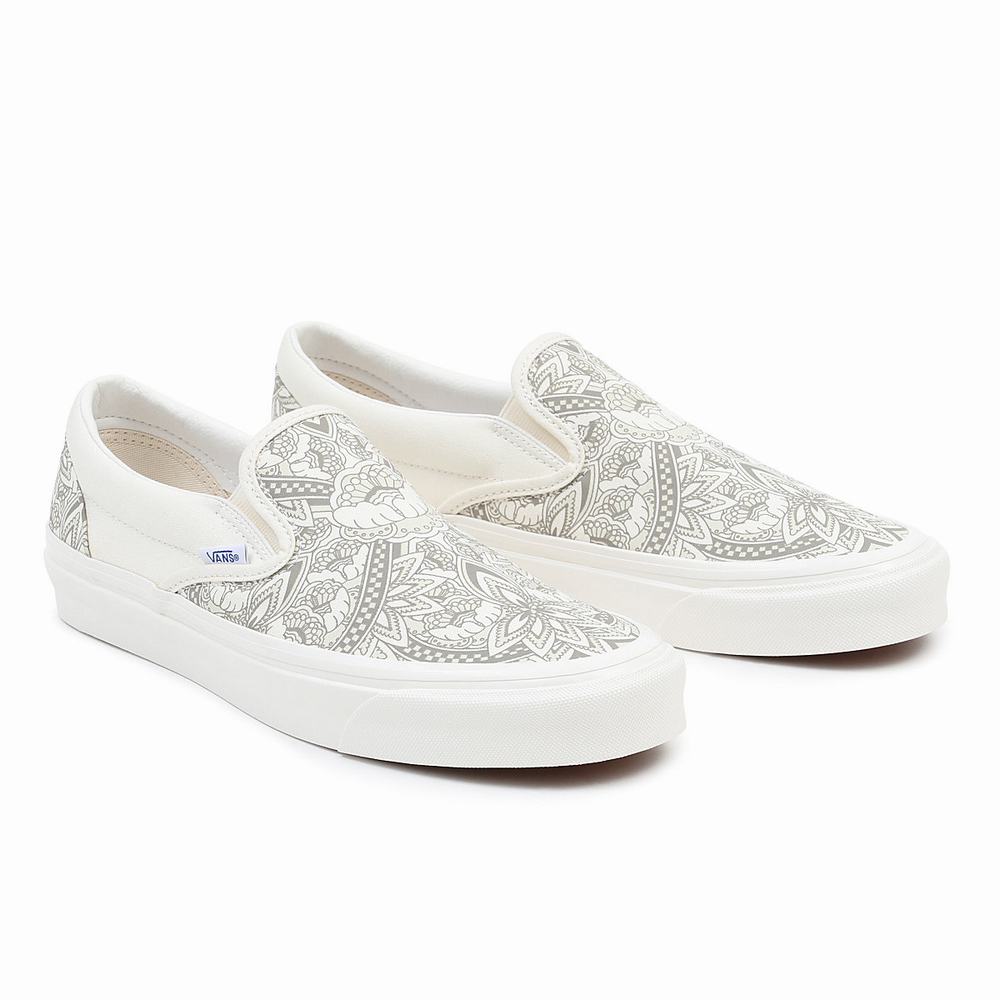 Zapatos Slip On Vans Anaheim Factory Classic Slip-On 98 Dx Mujer Blancas | CAQ375184