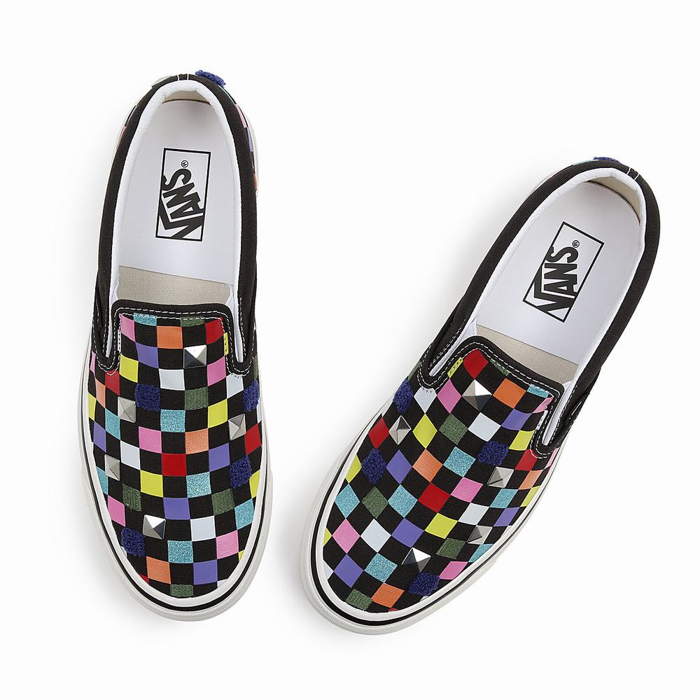 Zapatos Slip On Vans Anaheim Factory Classic Slip-On 98 Dx Hombre Negras/Multicolor | FEQ614385