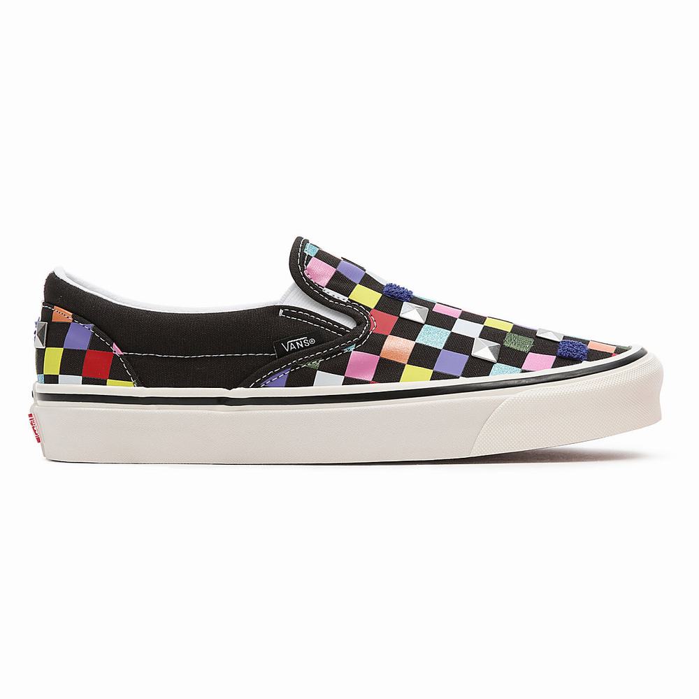 Zapatos Slip On Vans Anaheim Factory Classic Slip-On 98 Dx Hombre Negras/Multicolor | FEQ614385