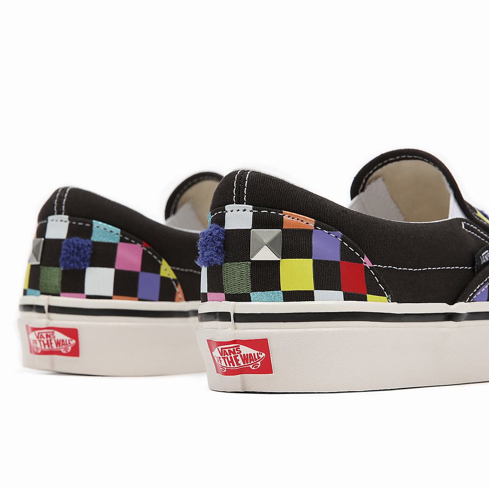 Zapatos Slip On Vans Anaheim Factory Classic Slip-On 98 Dx Hombre Negras/Multicolor | FEQ614385