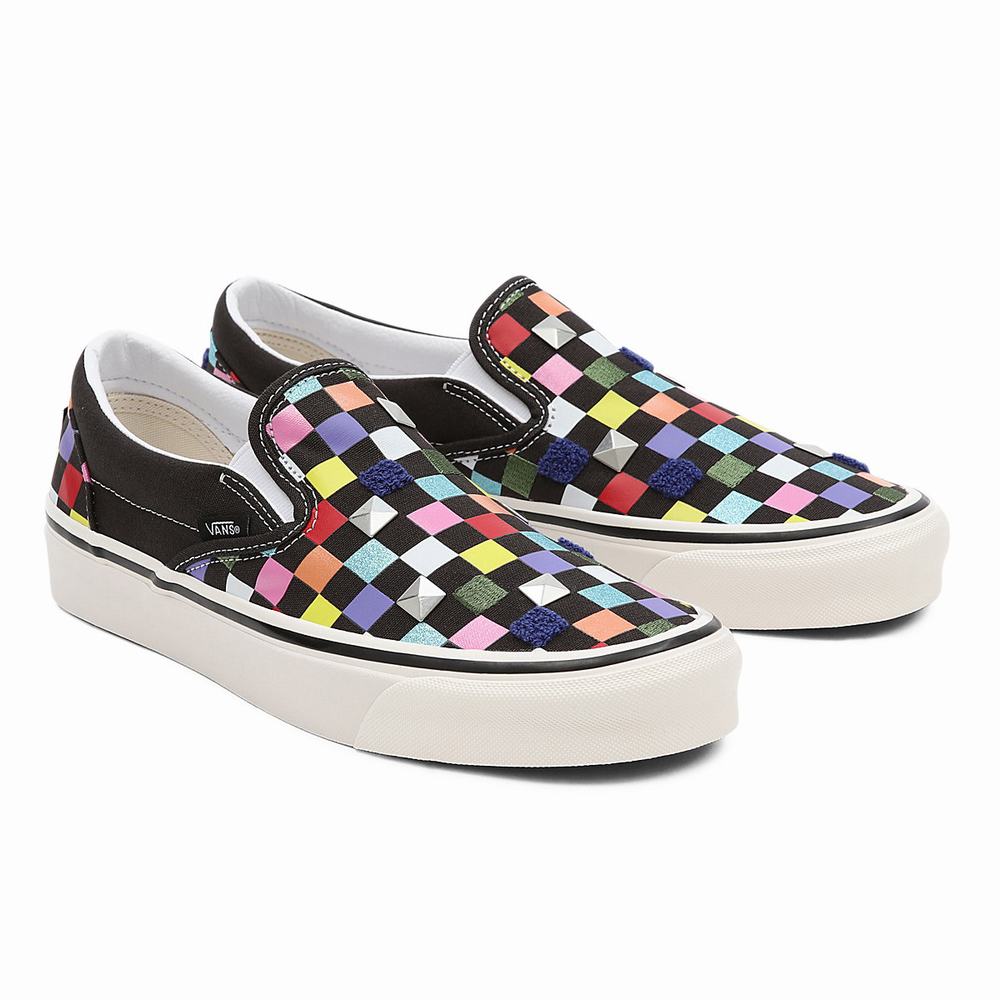 Zapatos Slip On Vans Anaheim Factory Classic Slip-On 98 Dx Hombre Negras/Multicolor | FEQ614385