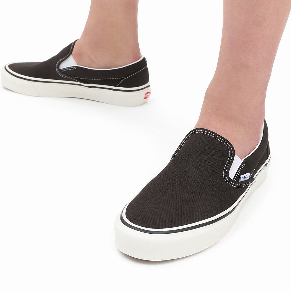 Zapatos Slip On Vans Anaheim Factory Classic Slip-On 98 Dx Mujer Negras | GRE590683