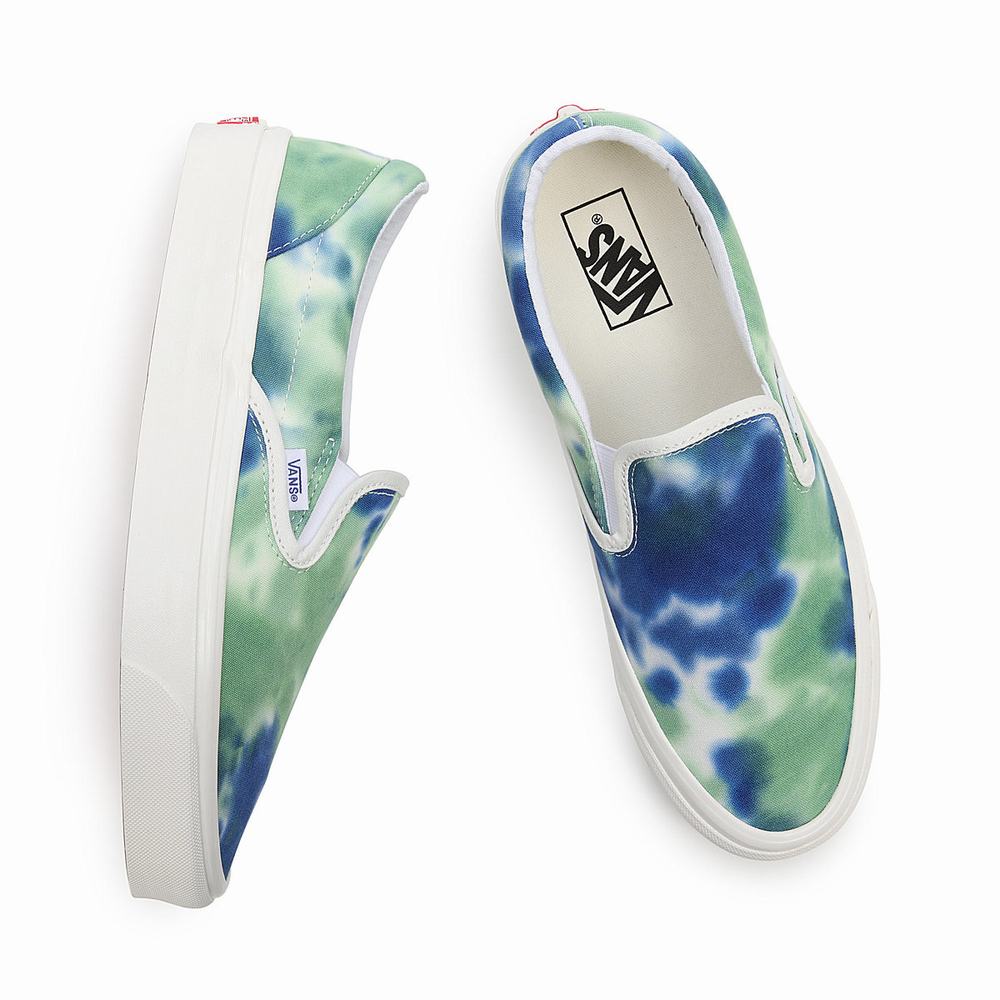 Zapatos Slip On Vans Anaheim Factory Classic Slip-On 98 Dx Hombre Azules/Verde | LBY027549