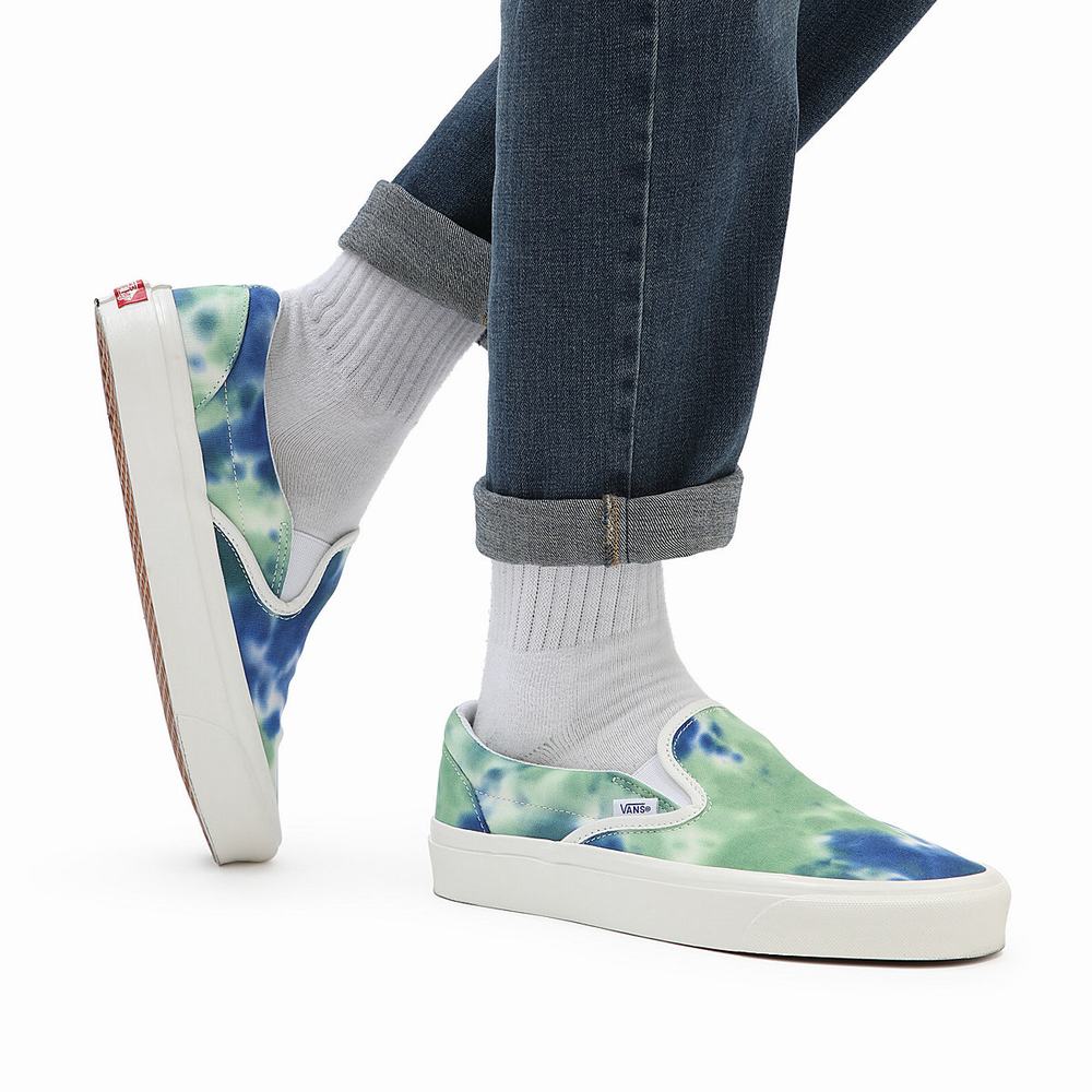 Zapatos Slip On Vans Anaheim Factory Classic Slip-On 98 Dx Hombre Azules/Verde | LBY027549