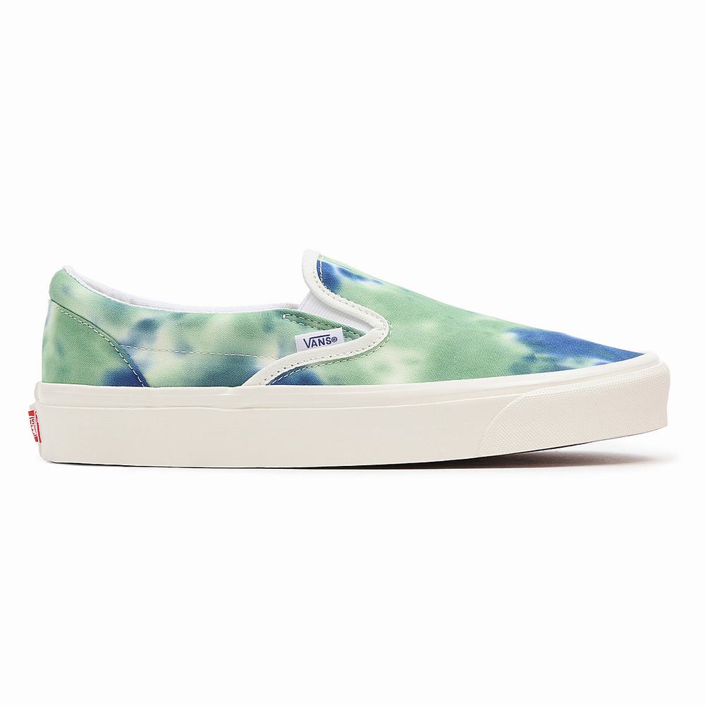 Zapatos Slip On Vans Anaheim Factory Classic Slip-On 98 Dx Hombre Azules/Verde | LBY027549