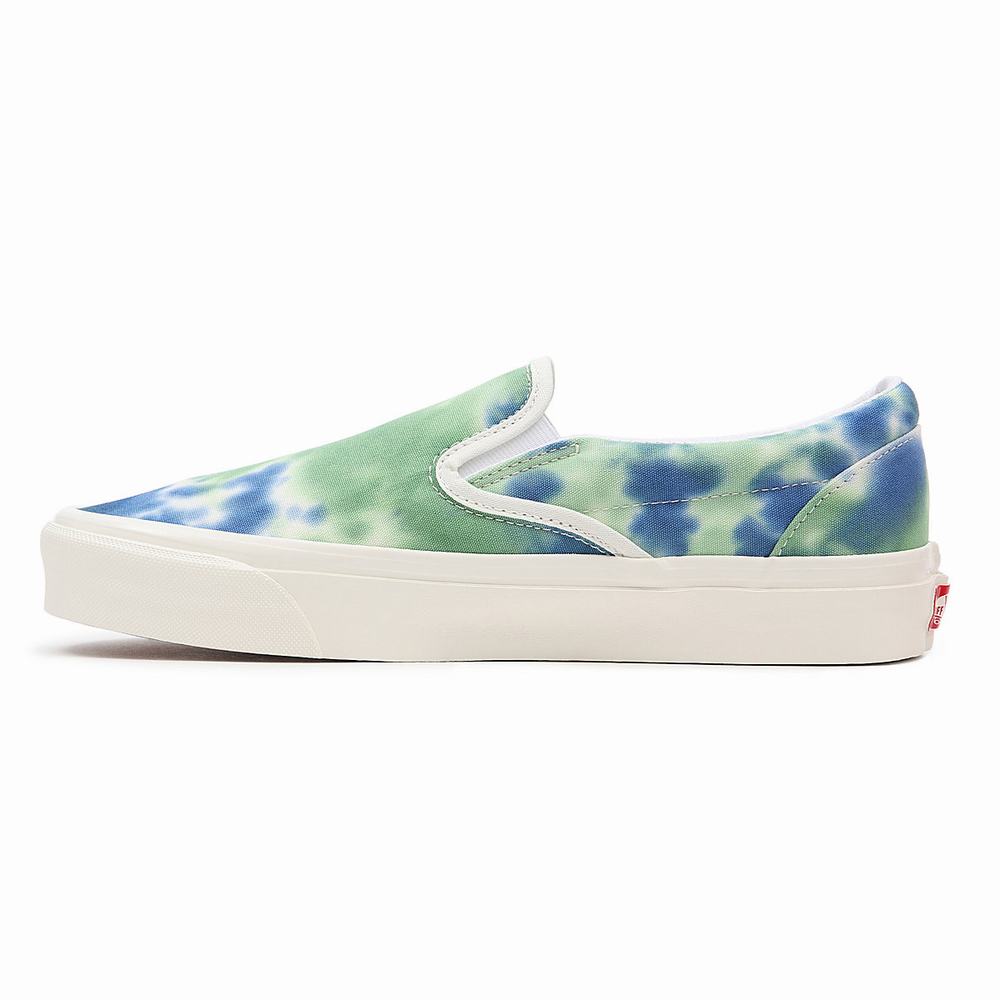 Zapatos Slip On Vans Anaheim Factory Classic Slip-On 98 Dx Hombre Azules/Verde | LBY027549