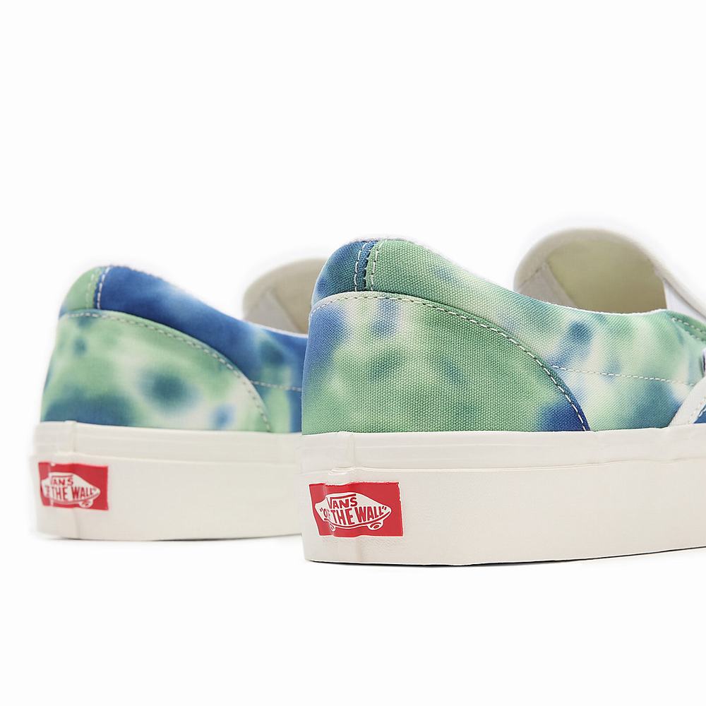 Zapatos Slip On Vans Anaheim Factory Classic Slip-On 98 Dx Hombre Azules/Verde | LBY027549