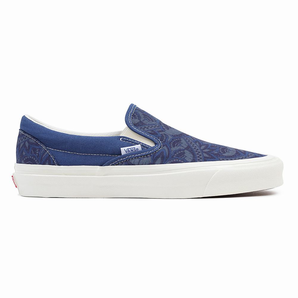 Zapatos Slip On Vans Anaheim Factory Classic Slip-On 98 Dx Mujer Azul Marino | YZT360475