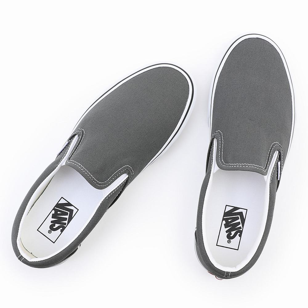 Zapatos Slip On Vans Canvas Classic Hombre Gris | KED904576