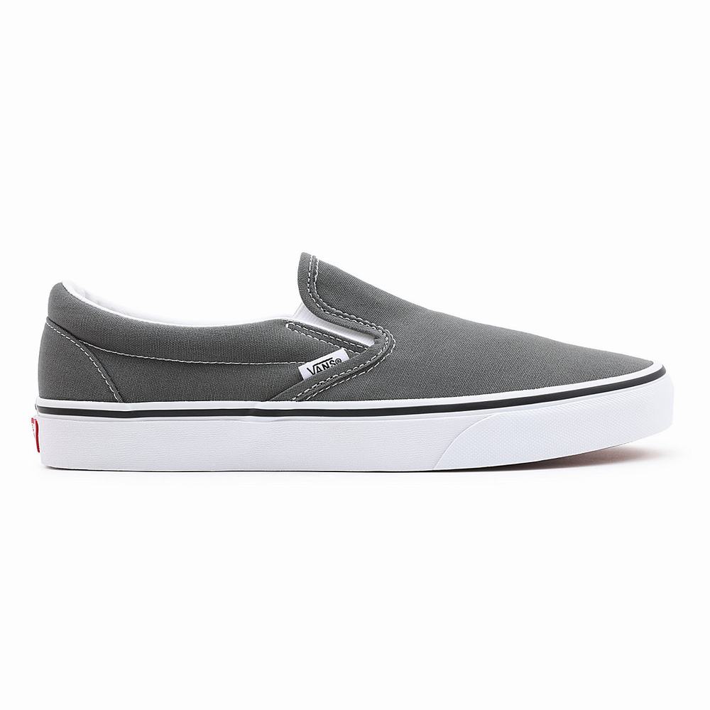 Zapatos Slip On Vans Canvas Classic Hombre Gris | KED904576