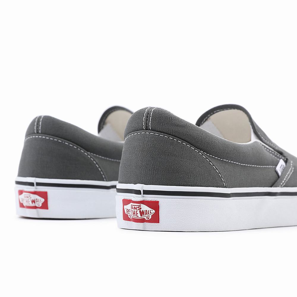 Zapatos Slip On Vans Canvas Classic Hombre Gris | KED904576