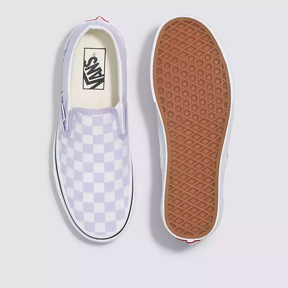 Zapatos Slip On Vans Checkerboard Classic Mujer Moradas | BYP507618