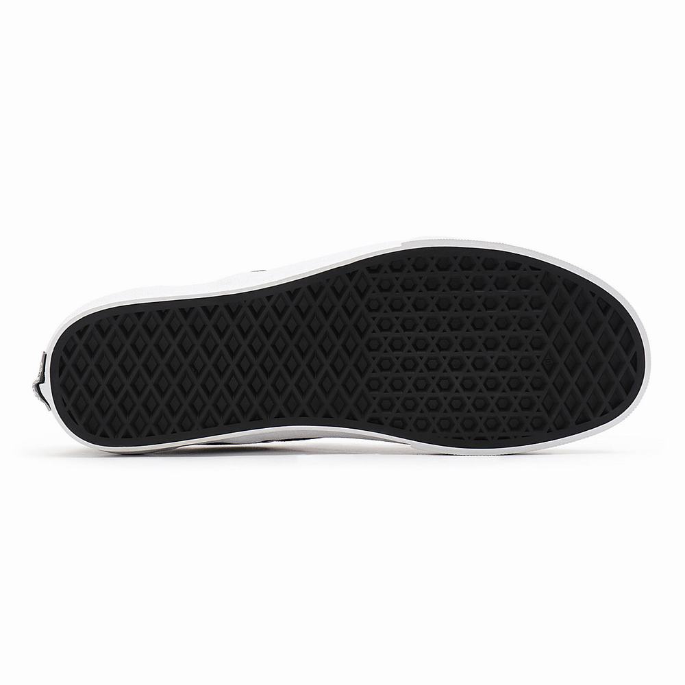 Zapatos Slip On Vans Checkerboard Classic Hombre Negras | IQO450613