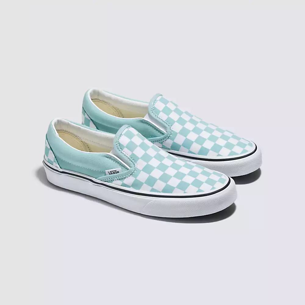 Zapatos Slip On Vans Checkerboard Classic Hombre Azules | LAK357160