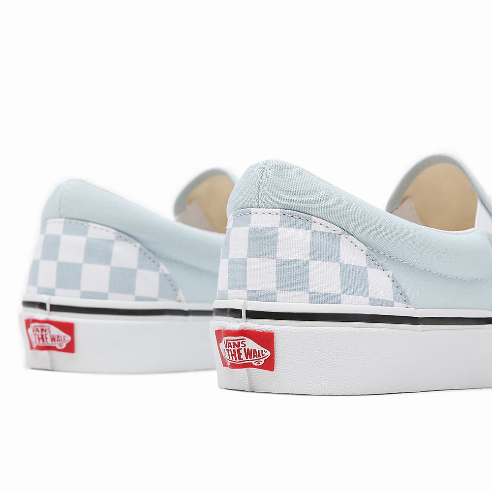 Zapatos Slip On Vans Checkerboard Classic Hombre Azules | LCP371940