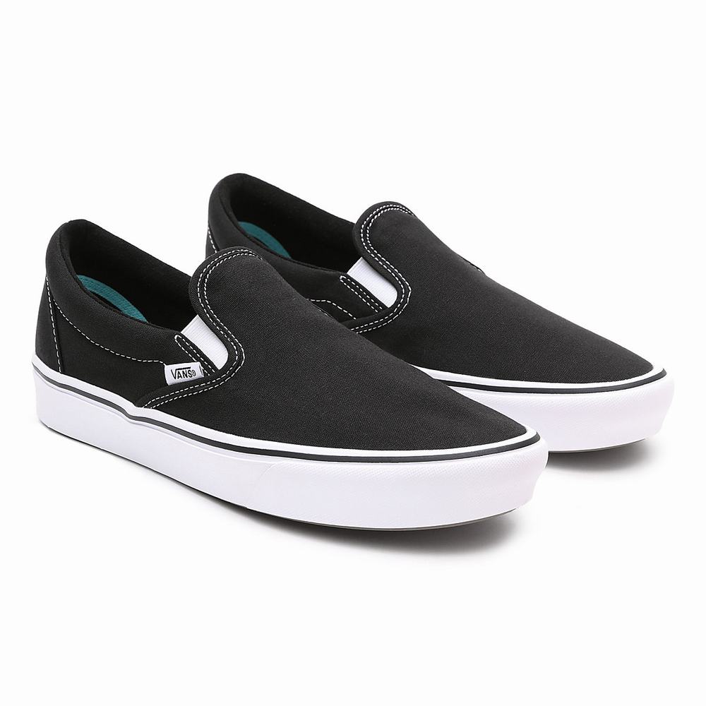 Zapatos Slip On Vans Classic ComfyCush Hombre Negras | EZF936540