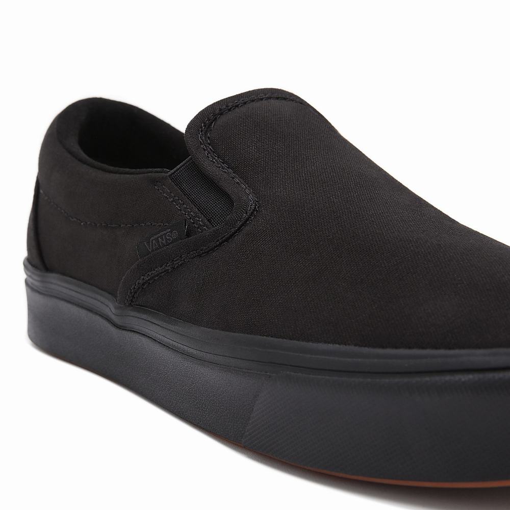 Zapatos Slip On Vans Classic ComfyCush Hombre Negras | WHM269743