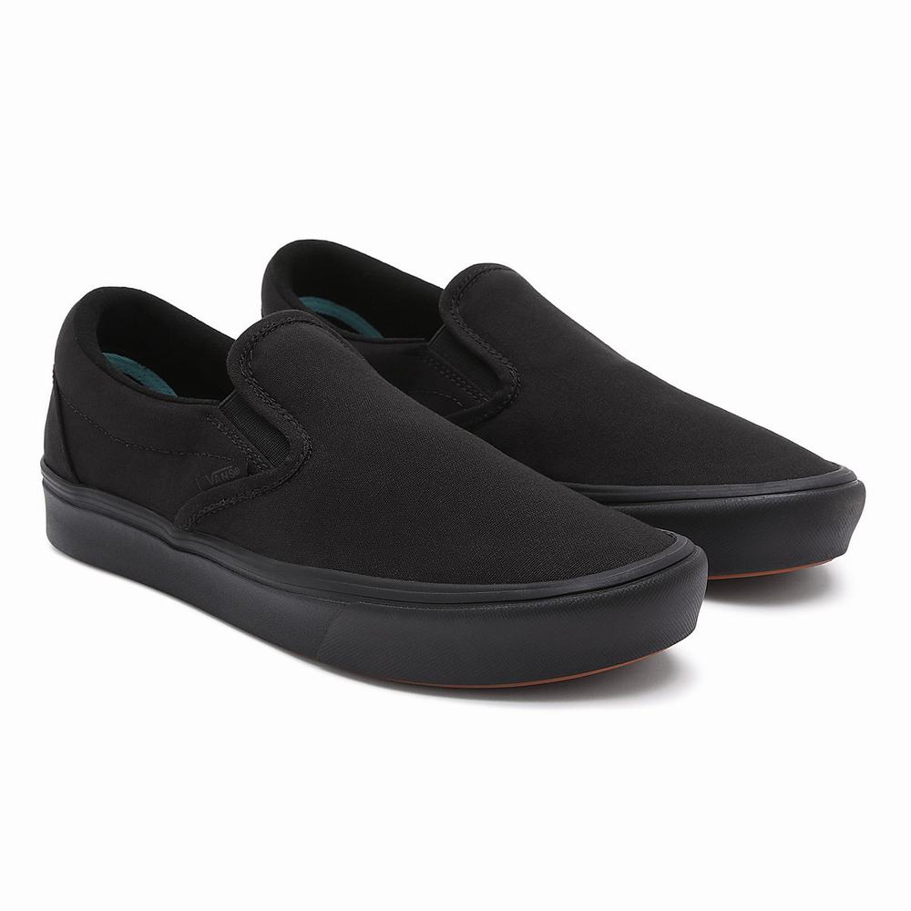 Zapatos Slip On Vans Classic ComfyCush Hombre Negras | WHM269743