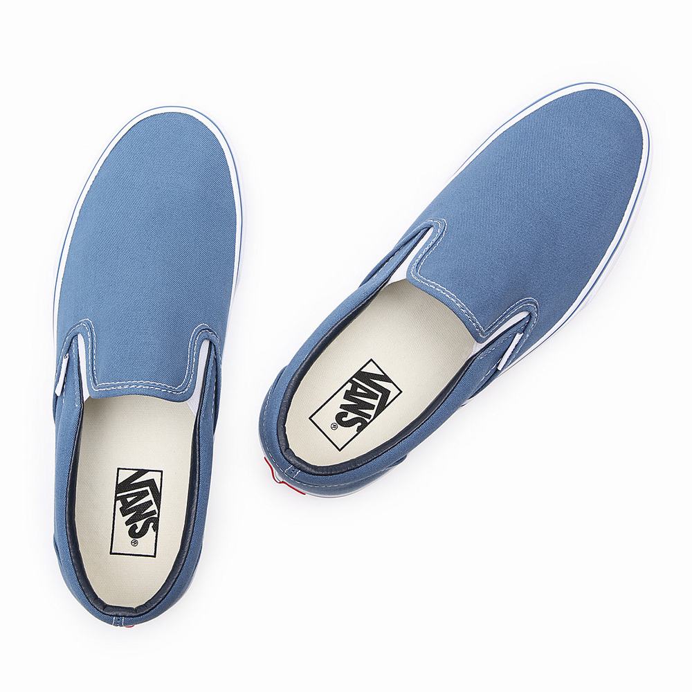 Zapatos Slip On Vans Classic Hombre Azules | AUR960235