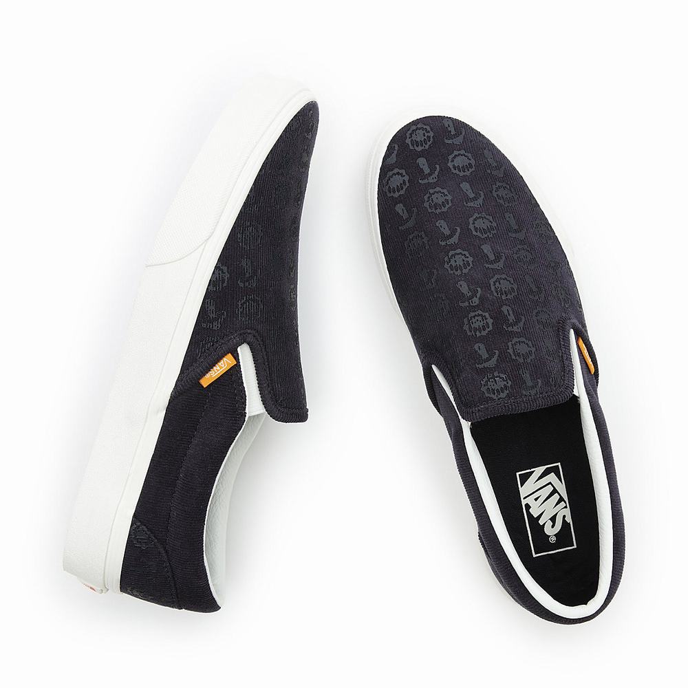 Zapatos Slip On Vans Classic Hombre Azules | OVT107849