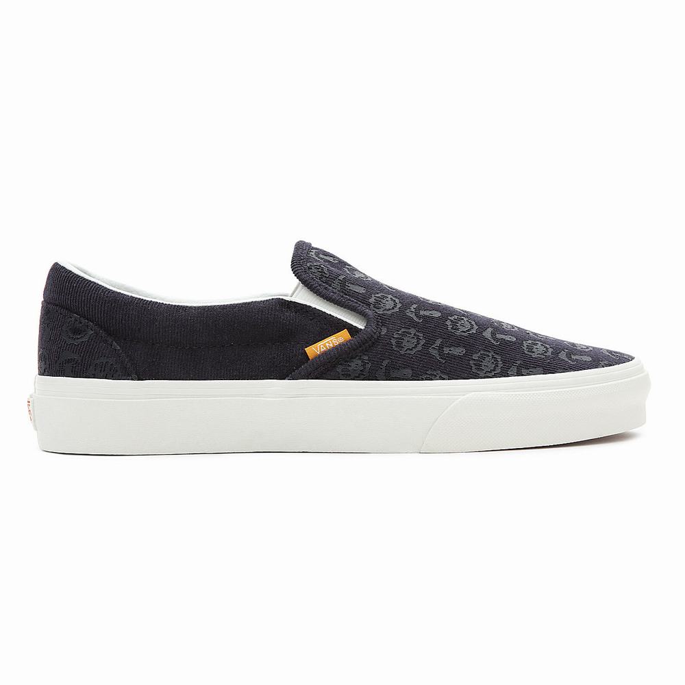 Zapatos Slip On Vans Classic Hombre Azules | OVT107849