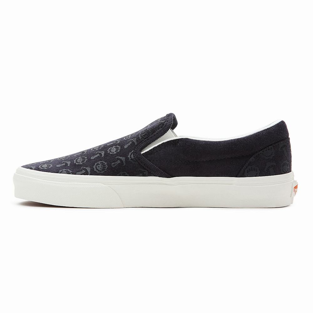 Zapatos Slip On Vans Classic Hombre Azules | OVT107849