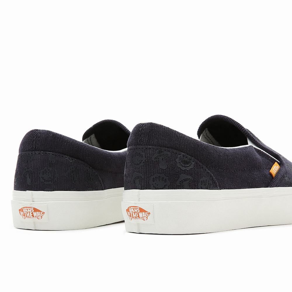 Zapatos Slip On Vans Classic Hombre Azules | OVT107849