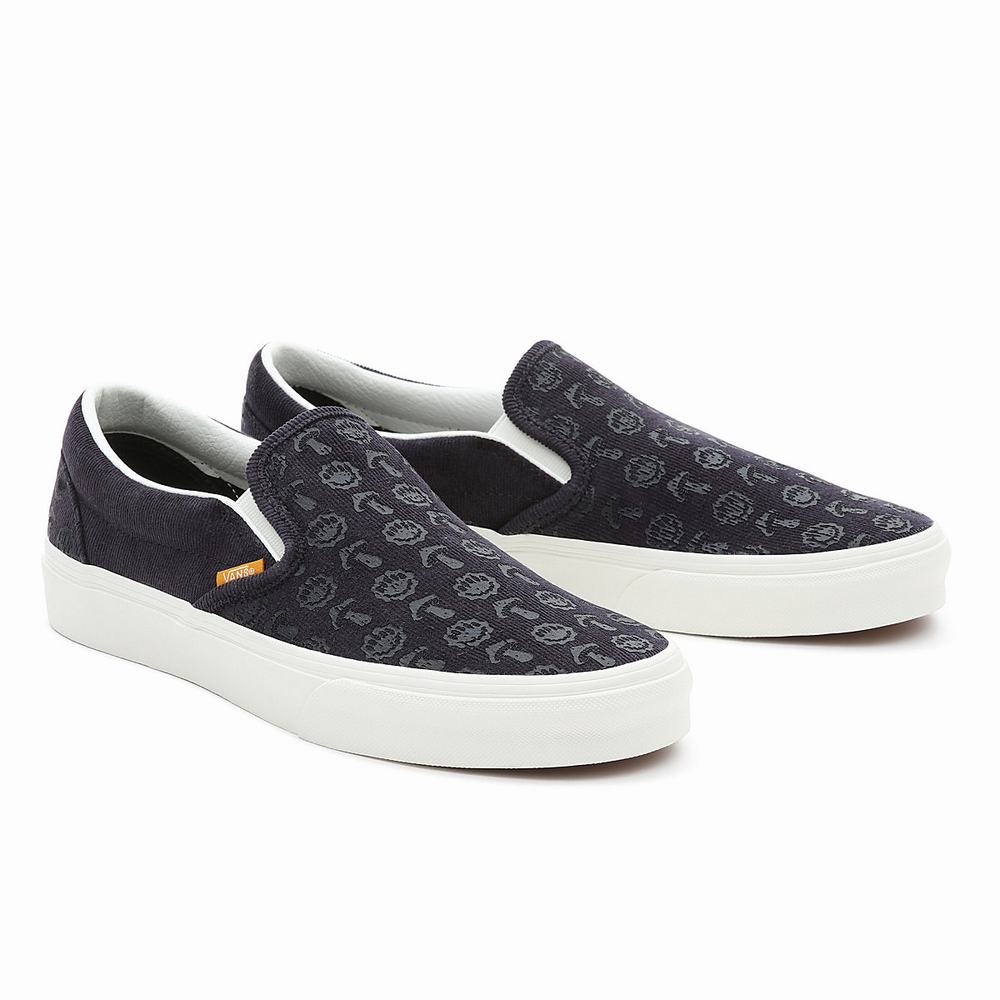 Zapatos Slip On Vans Classic Hombre Azules | OVT107849