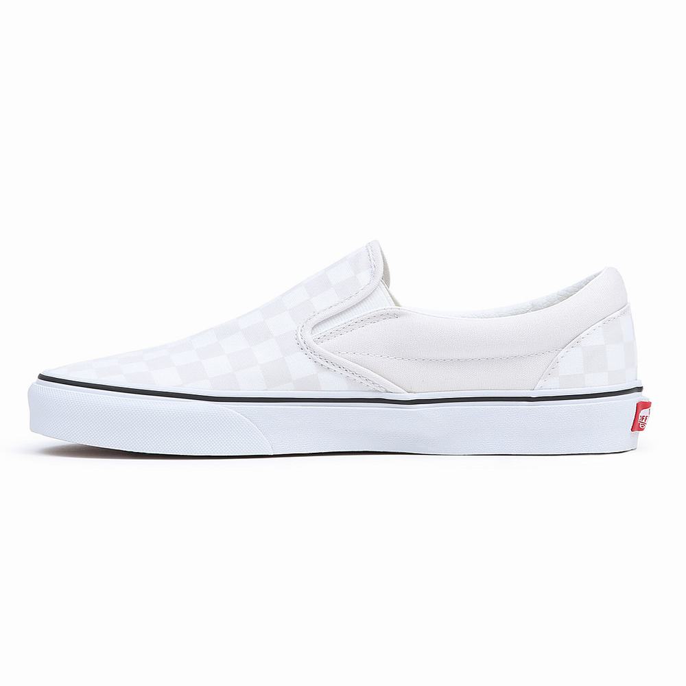 Zapatos Slip On Vans Classic Hombre Blancas | JKR723495