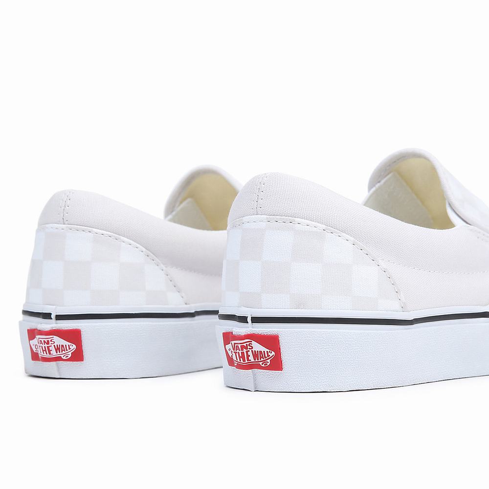 Zapatos Slip On Vans Classic Hombre Blancas | JKR723495