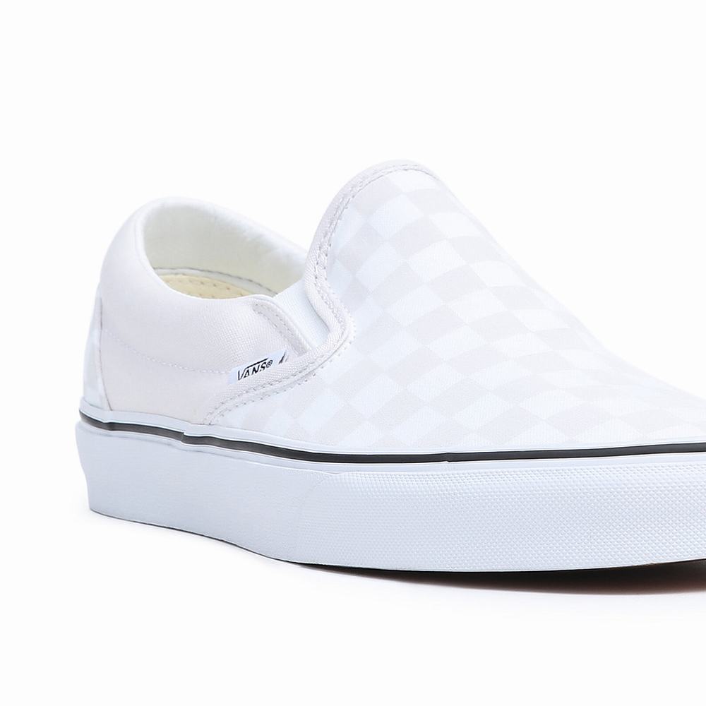 Zapatos Slip On Vans Classic Hombre Blancas | JKR723495