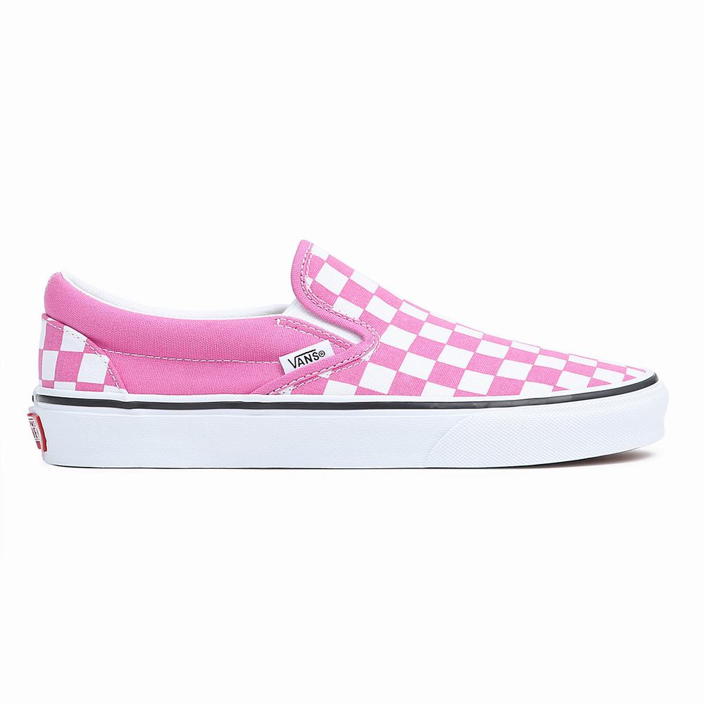 Zapatos Slip On Vans Classic Hombre Blancas/Rosas | MJB961732