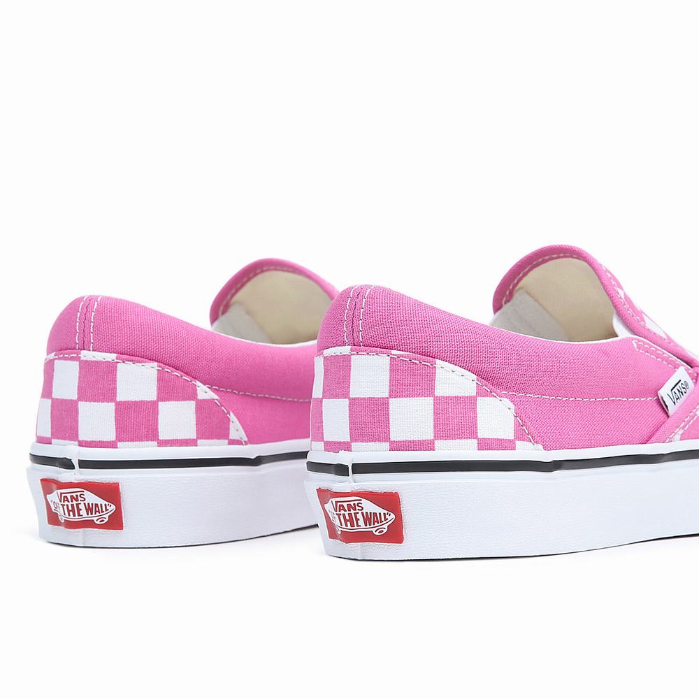 Zapatos Slip On Vans Classic Hombre Blancas/Rosas | MJB961732