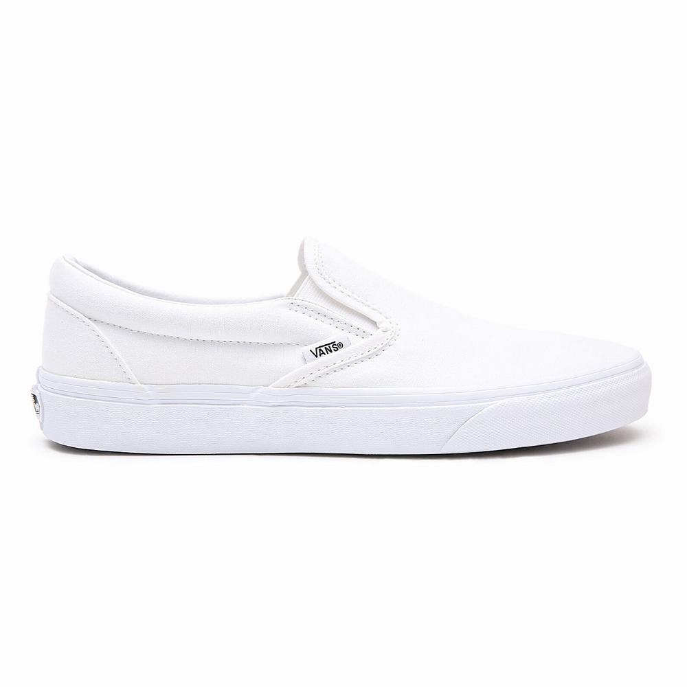 Zapatos Slip On Vans Classic Hombre Blancas | NOK839215