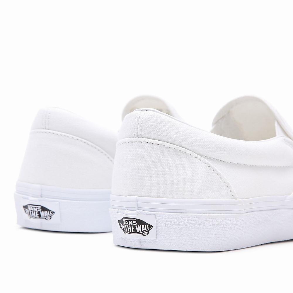 Zapatos Slip On Vans Classic Hombre Blancas | NOK839215