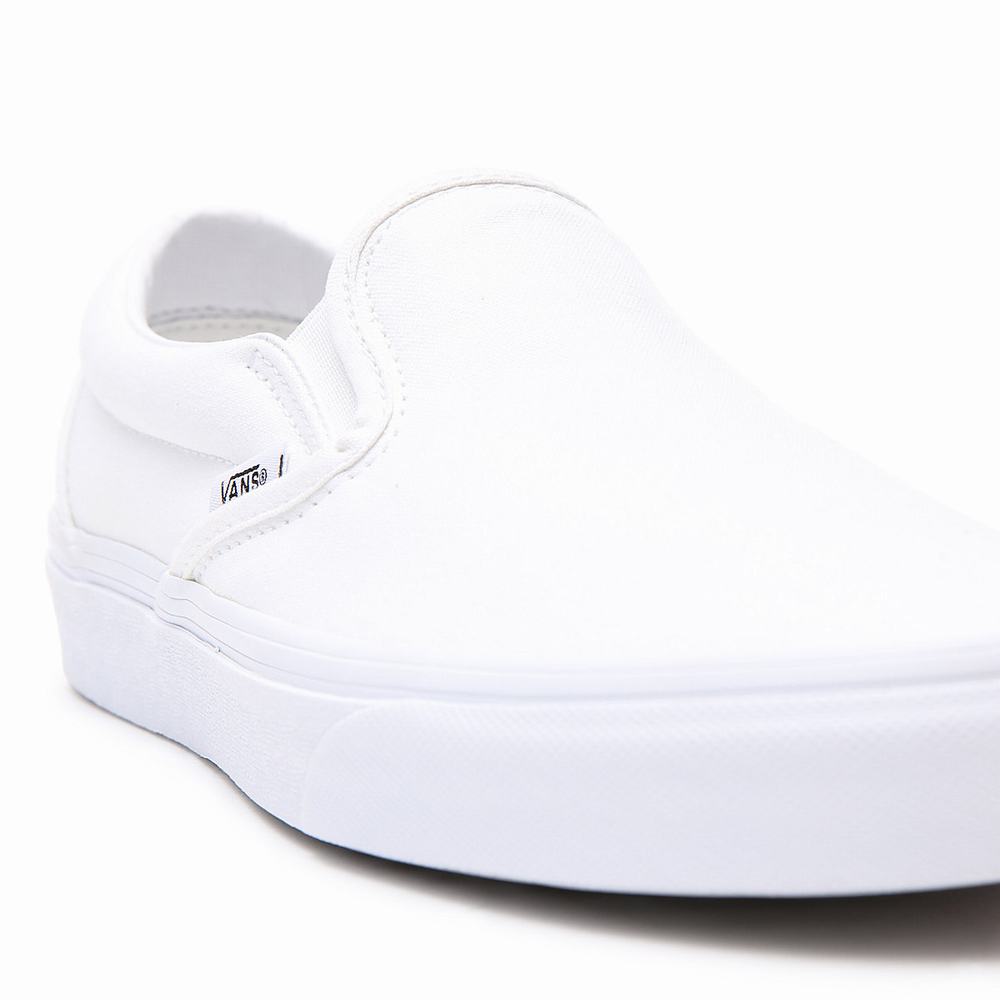 Zapatos Slip On Vans Classic Hombre Blancas | NOK839215