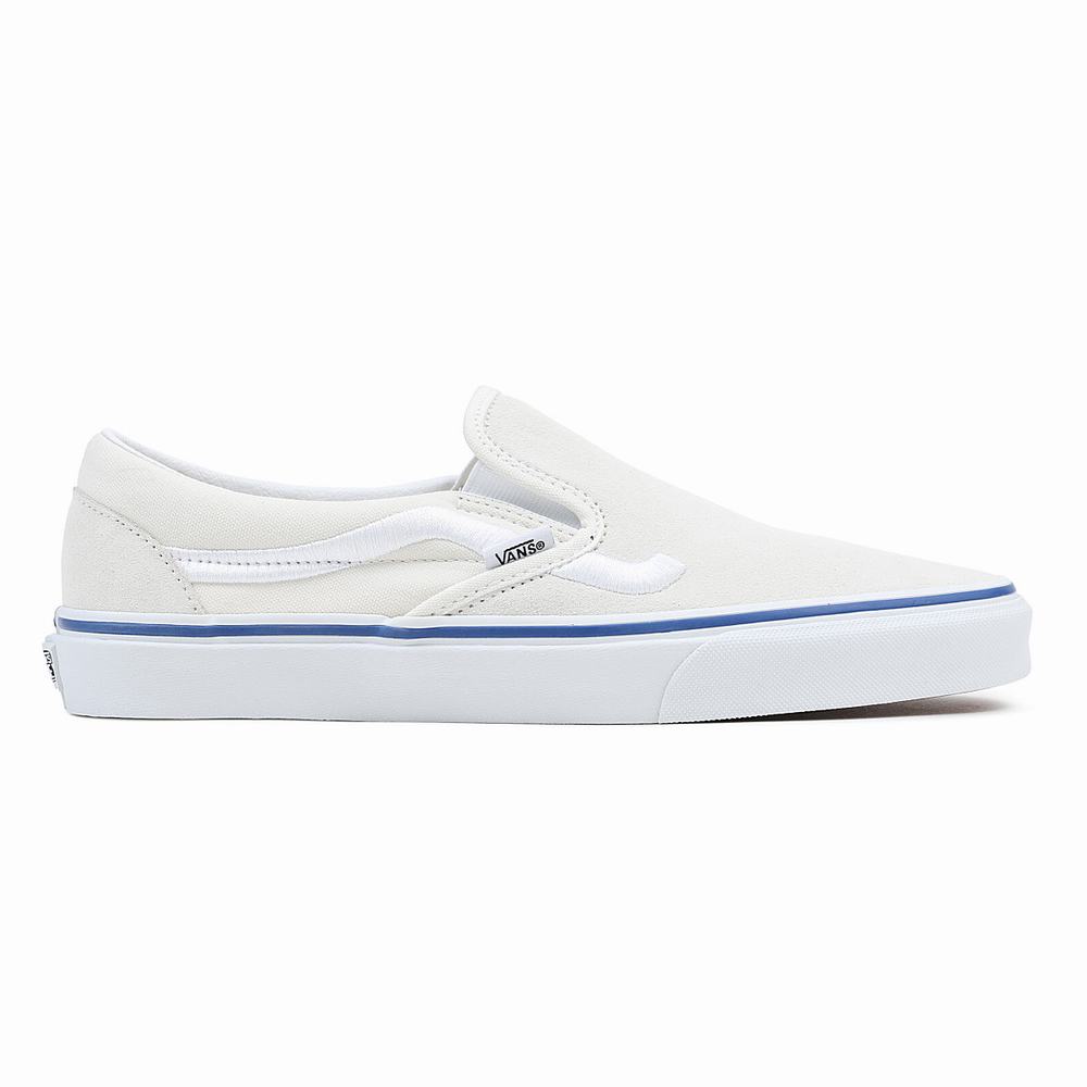 Zapatos Slip On Vans Classic Hombre Blancas | PXH263470